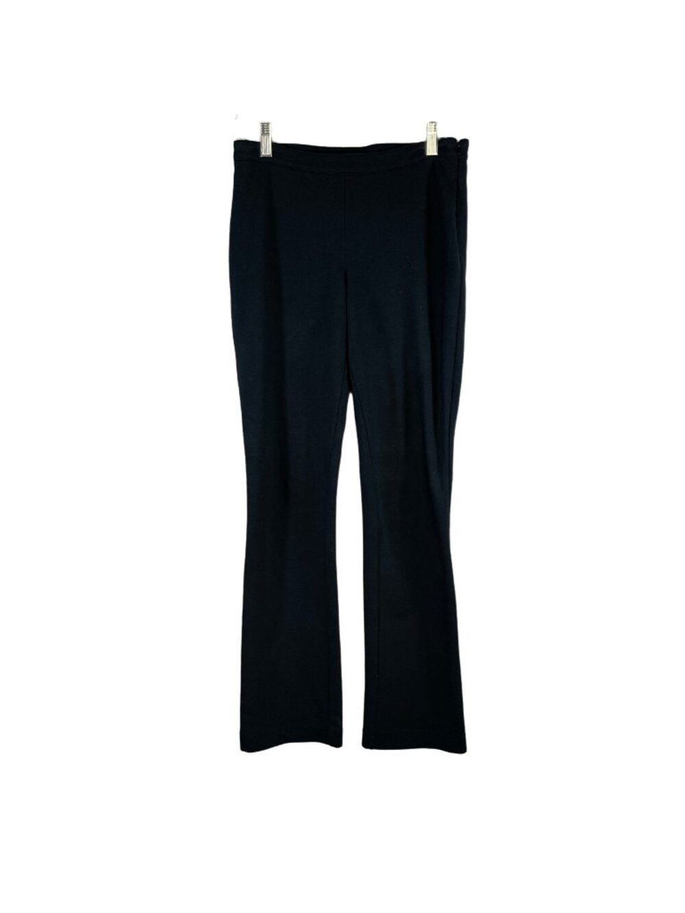 Isabella Bird Black Pants Size 4 Stretch Cotton Blend Straight Leg Side Zip